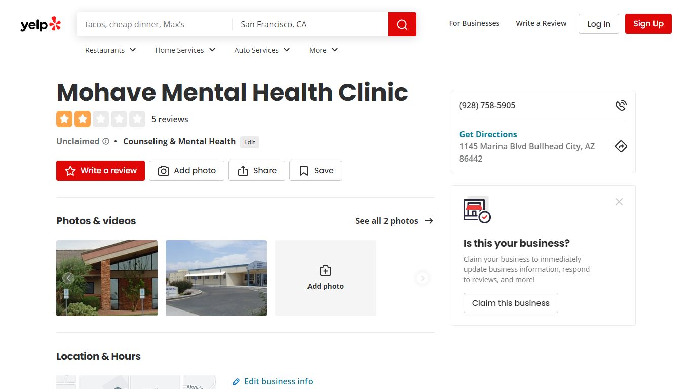 Mohave Mental Health Clinic - Bullhead City, AZ - Yelp