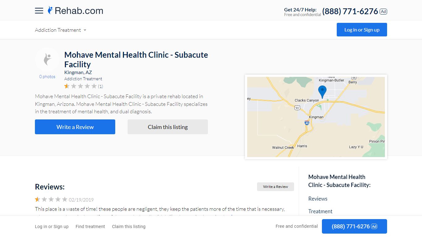Mohave Mental Health Clinic - Subacute Facility - Rehab.com
